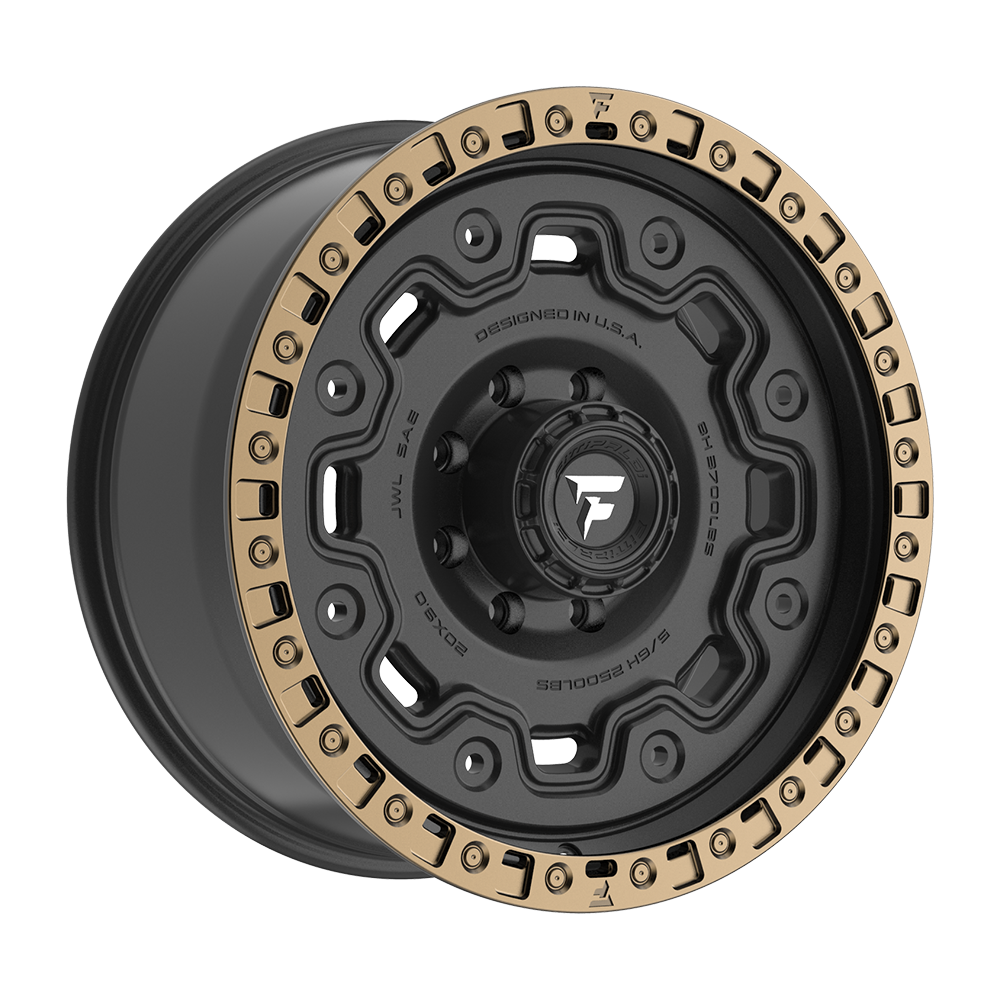 Fittipaldi FT100 Custom Wheel Satin Black with Bronze Ring