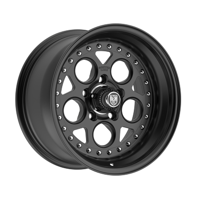 Center Line Rev 2.0 Custom Wheel Satin Black Center with Satin Black Step Lip