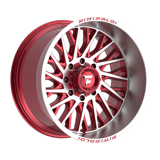 Fittipaldi FA08 Custom Wheel Gloss Red with Machined Face and Lip