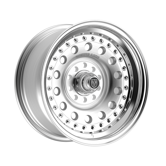 Center Line Pro Stock Custom Wheel Brushed Center with Polished Step Lip