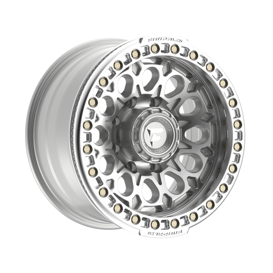 Fittipaldi FB153 Custom Wheel Gloss Silver Machined with Machined Ring