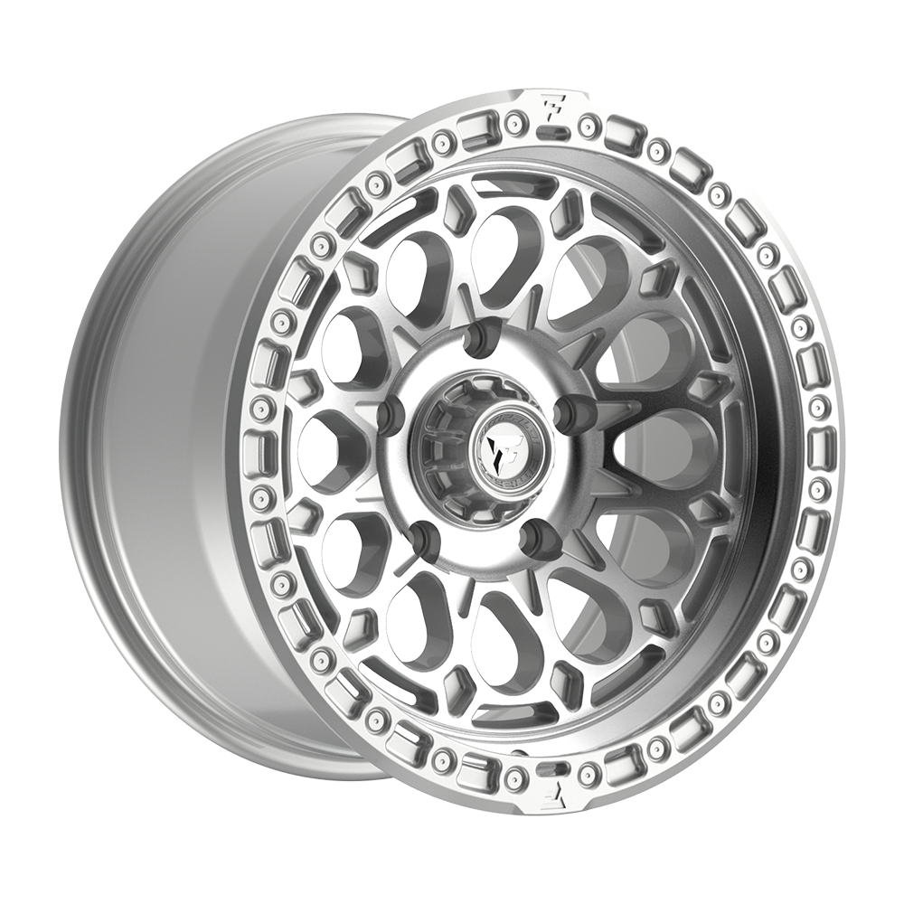 Fittipaldi FT101 Custom Wheel Gloss Silver with Machined Face and Undercut