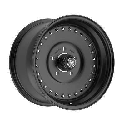 Center Line Auto Drag 2.0 Custom Wheel Satin Black Center with Satin Black Step Lip