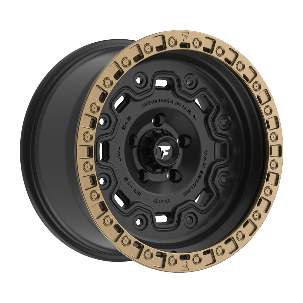 Fittipaldi FT100 Custom Wheel Satin Black with Bronze Ring