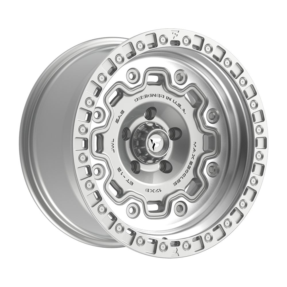 Fittipaldi FT100 Custom Wheel Gloss Silver with Machined Face and Undercut