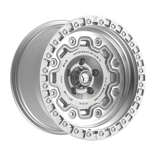 Fittipaldi FT100 Custom Wheel Gloss Silver with Machined Face and Undercut
