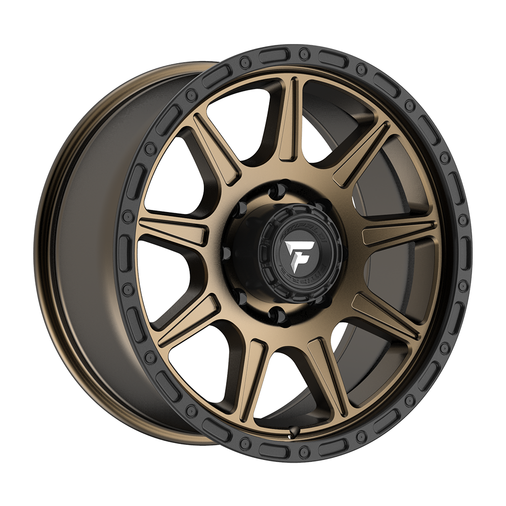 Fittipaldi FT104 Custom Wheel Satin Bronze with Satin Black Lip
