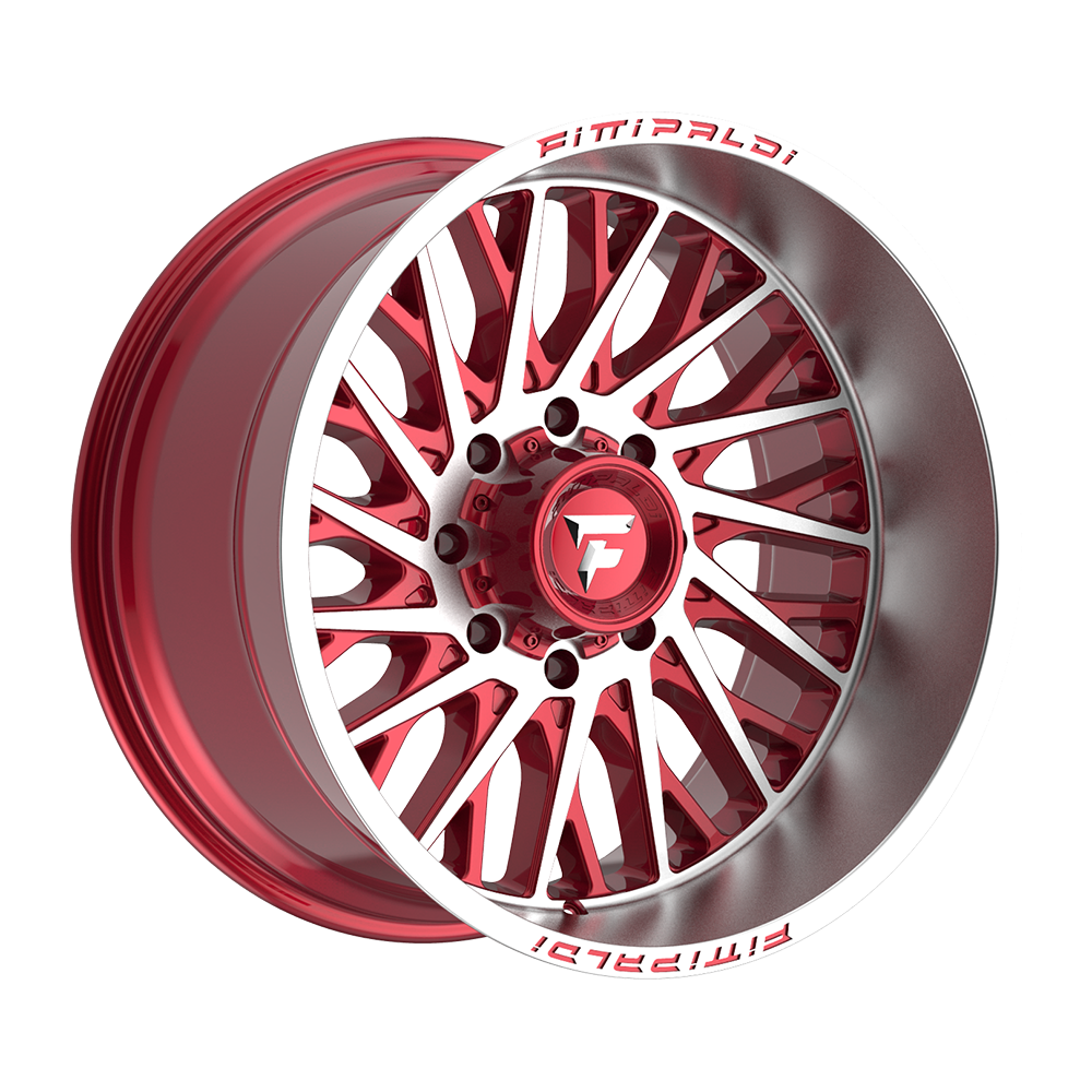 Fittipaldi FA08 Custom Wheel Gloss Red with Machined Face and Lip