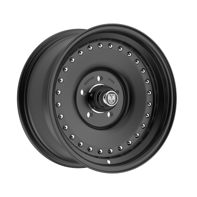 Center Line Auto Drag 2.0 Custom Wheel Satin Black Center with Satin Black Step Lip