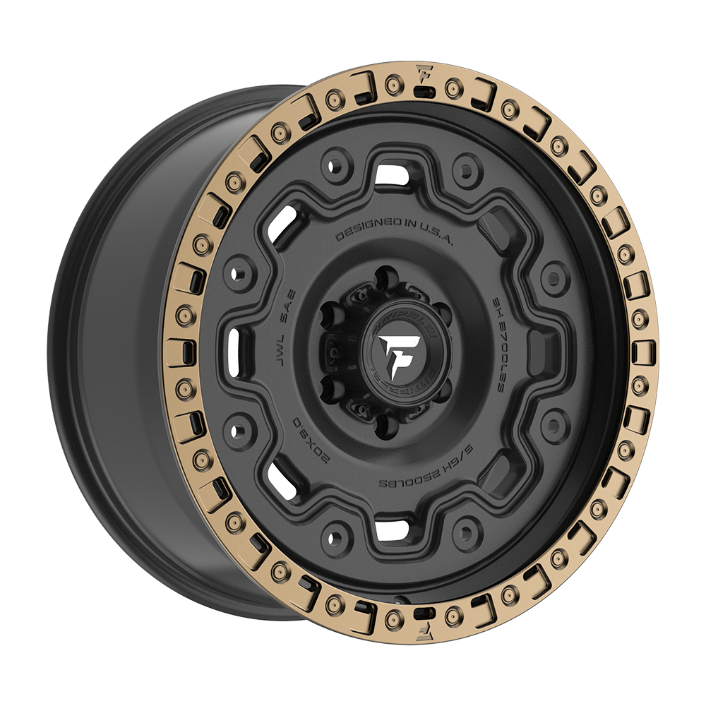 Fittipaldi FT100 Custom Wheel Satin Black with Bronze Ring