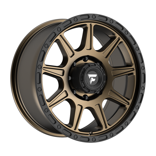 Fittipaldi FT104 Custom Wheel Satin Bronze with Satin Black Lip