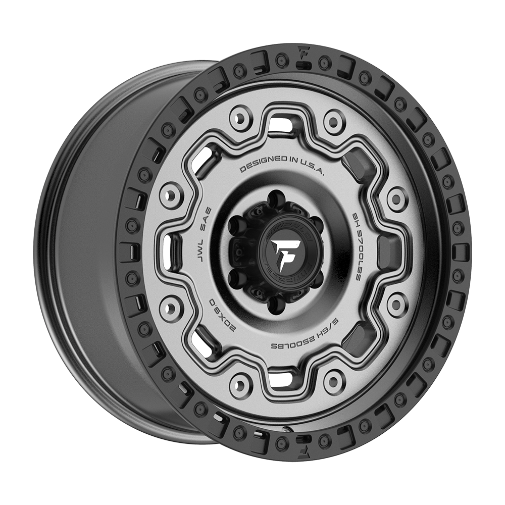 Fittipaldi FT100 Custom Wheel Satin Anthracite with Satin Black Lip
