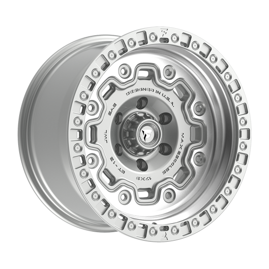 Fittipaldi FT100 Custom Wheel Gloss Silver with Machined Face and Undercut