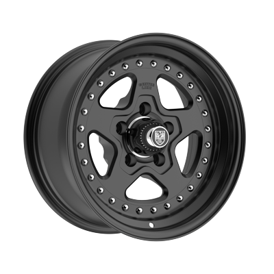 Center Line Telstar 2.0 Custom Wheel Satin Black Center with Satin Black Step Lip
