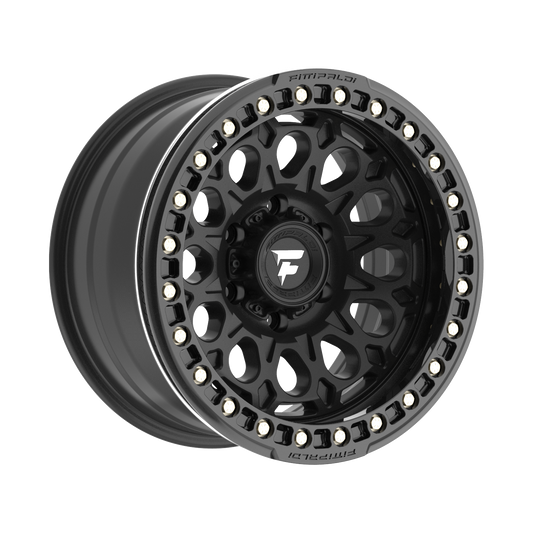 Fittipaldi FB153 Custom Wheel Satin Black with Gloss Black Forged Ring