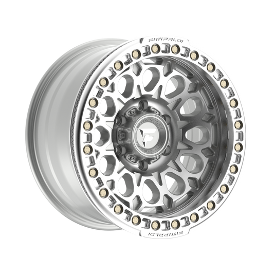 Fittipaldi FB153 Custom Wheel Gloss Silver Machined with Machined Ring