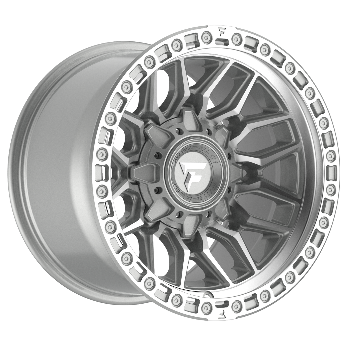 Fittipaldi FX200 Custom Wheel Machined Silver Machined Lip
