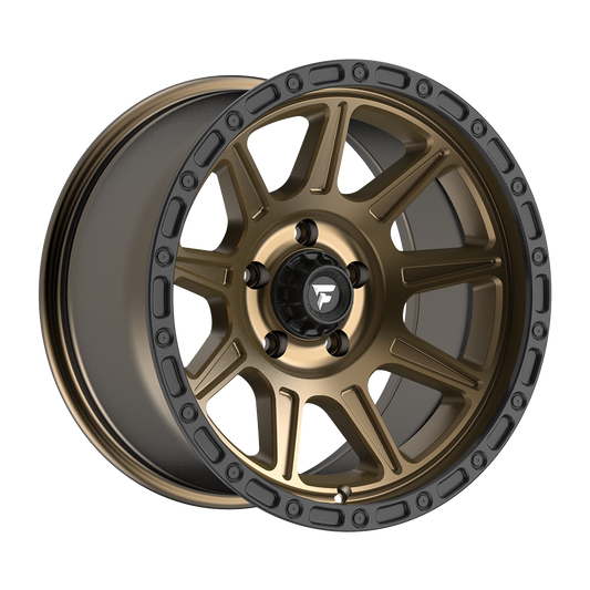 Fittipaldi FT104 Custom Wheel Satin Bronze with Satin Black Lip