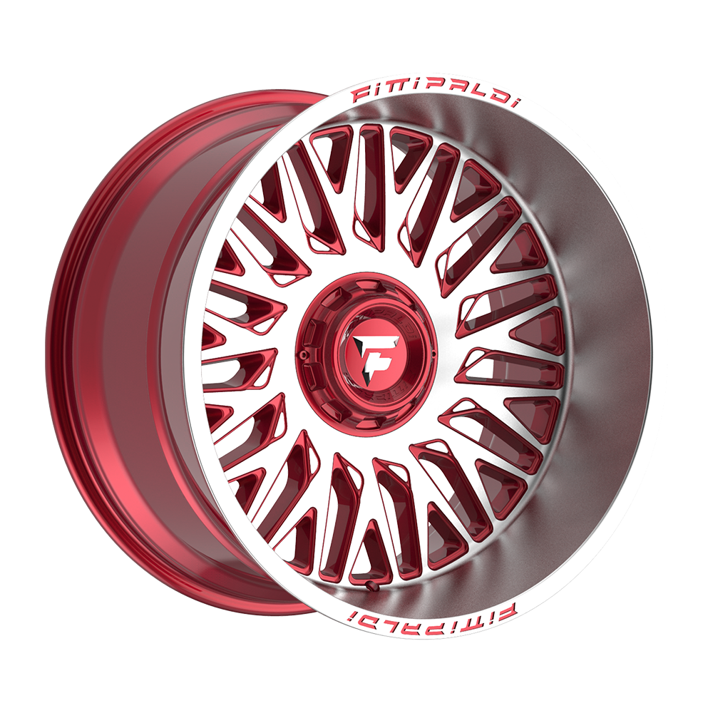 Fittipaldi FA07 Custom Wheel Gloss Red with Machined Face and Lip