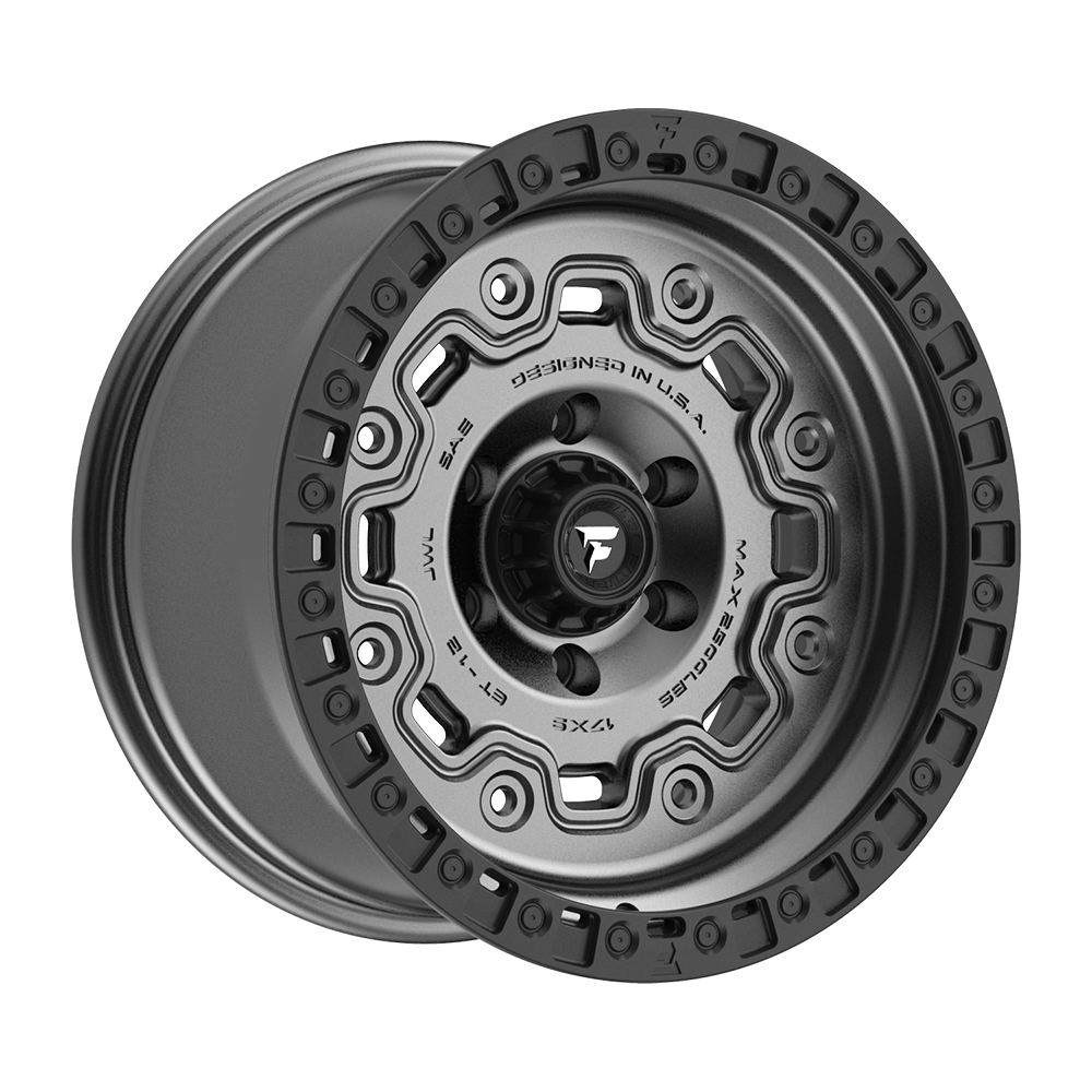 Fittipaldi FT100 Custom Wheel Satin Anthracite with Satin Black Lip