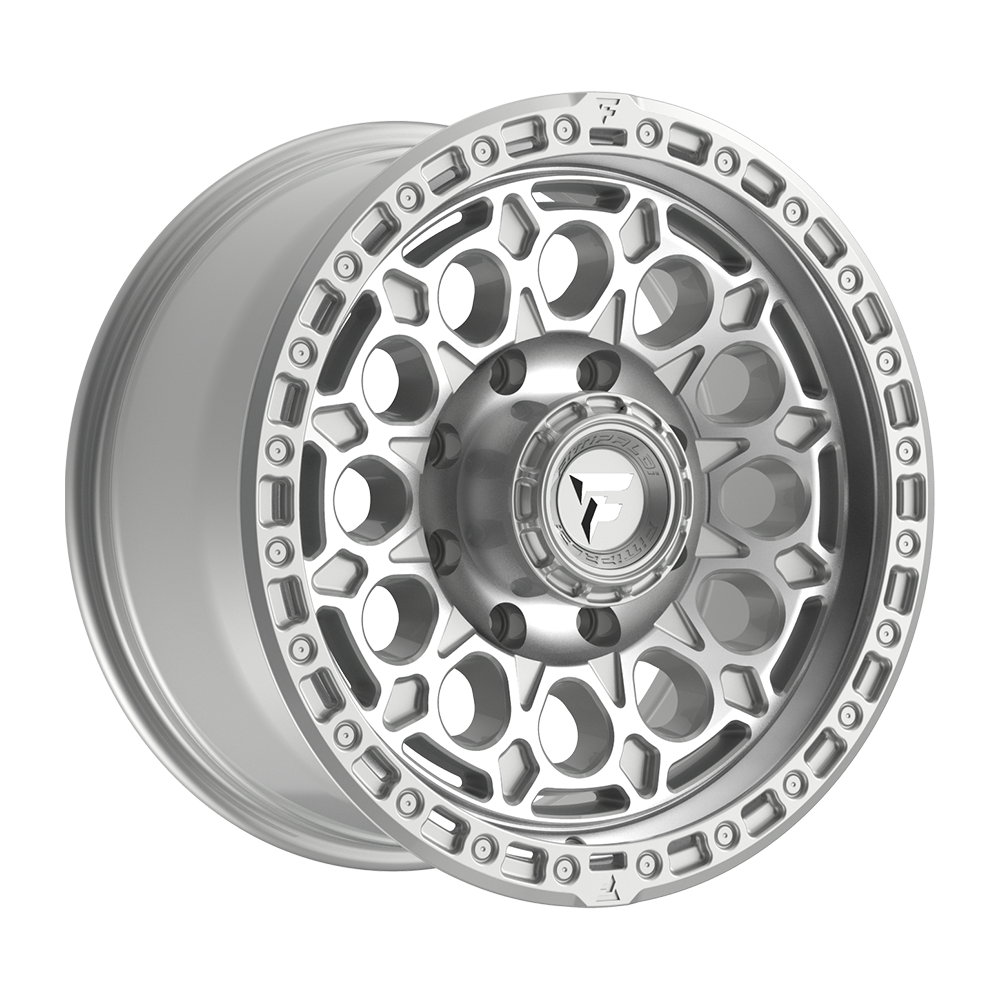 Fittipaldi FT101 Custom Wheel Gloss Silver with Machined Face and Undercut