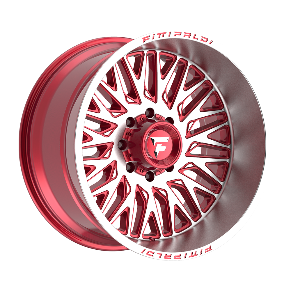Fittipaldi FA07 Custom Wheel Gloss Red with Machined Face and Lip