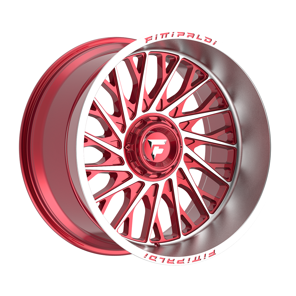 Fittipaldi FA08 Custom Wheel Gloss Red with Machined Face and Lip