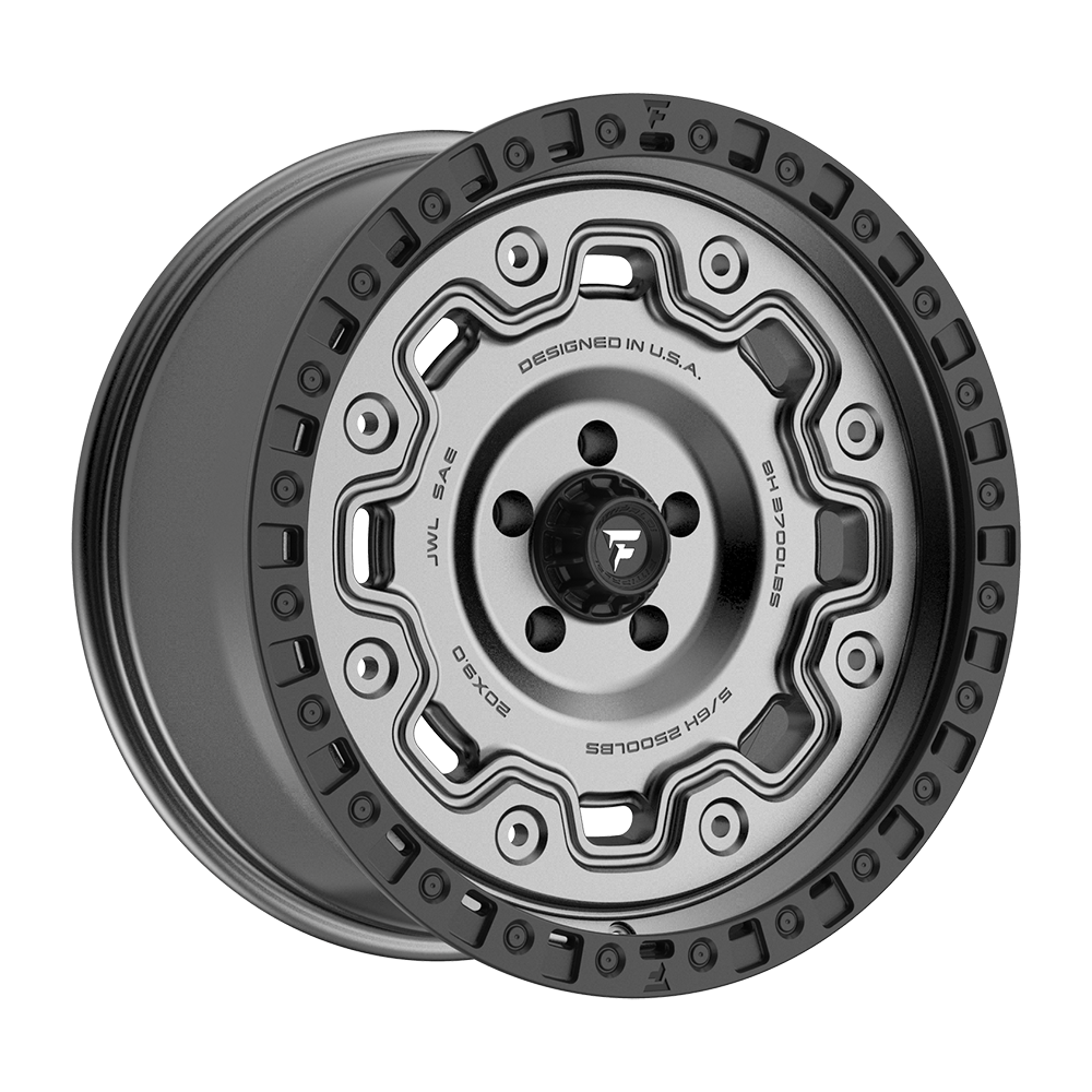 Fittipaldi FT100 Custom Wheel Satin Anthracite with Satin Black Lip