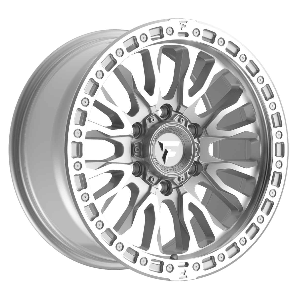 Fittipaldi FT116 Custom Wheel Machined Silver Machined Lip