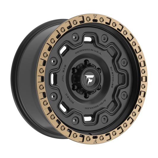 Fittipaldi FT100 Custom Wheel Satin Black with Bronze Ring