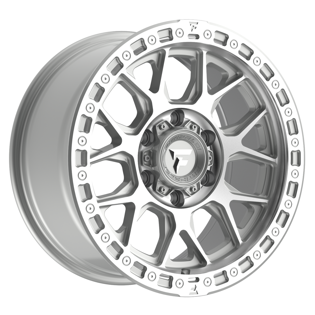 Fittipaldi FT115 Custom Wheel Machined Silver Machined Lip