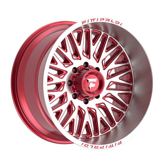 Fittipaldi FA07 Custom Wheel Gloss Red with Machined Face and Lip