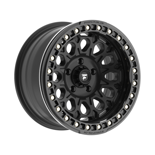 Fittipaldi FB153 Custom Wheel Satin Black with Gloss Black Forged Ring