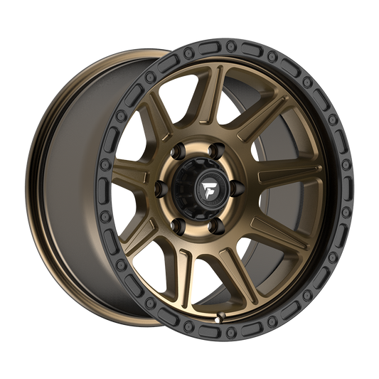 Fittipaldi FT104 Custom Wheel Satin Bronze with Satin Black Lip