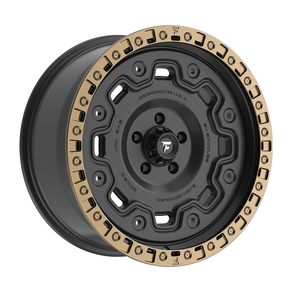 Fittipaldi FT100 Custom Wheel Satin Black with Bronze Ring