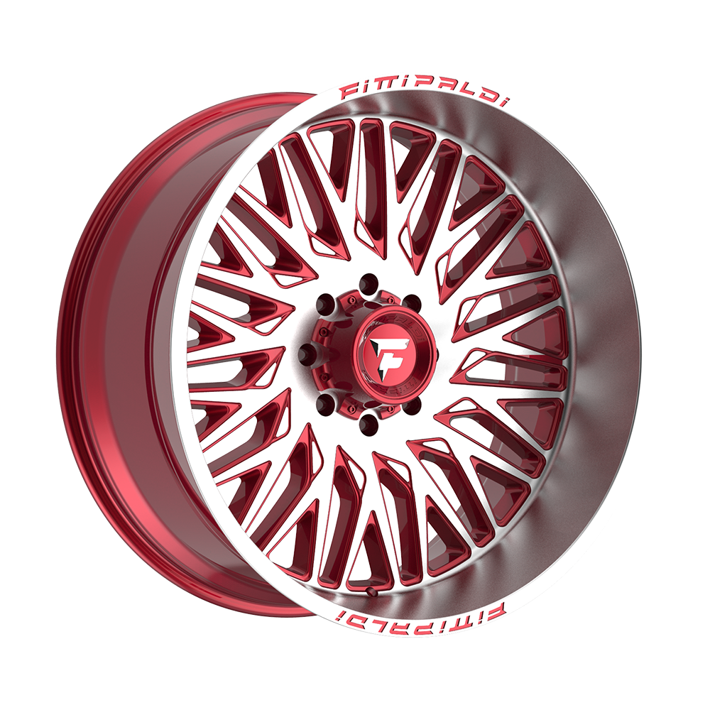 Fittipaldi FA07 Custom Wheel Gloss Red with Machined Face and Lip