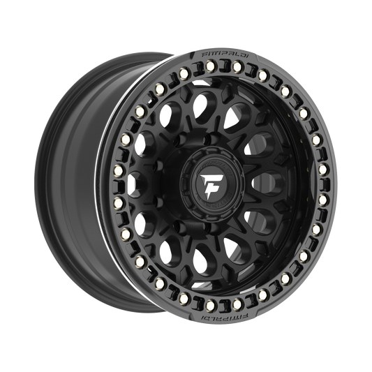 Fittipaldi FB153 Custom Wheel Satin Black with Gloss Black Forged Ring