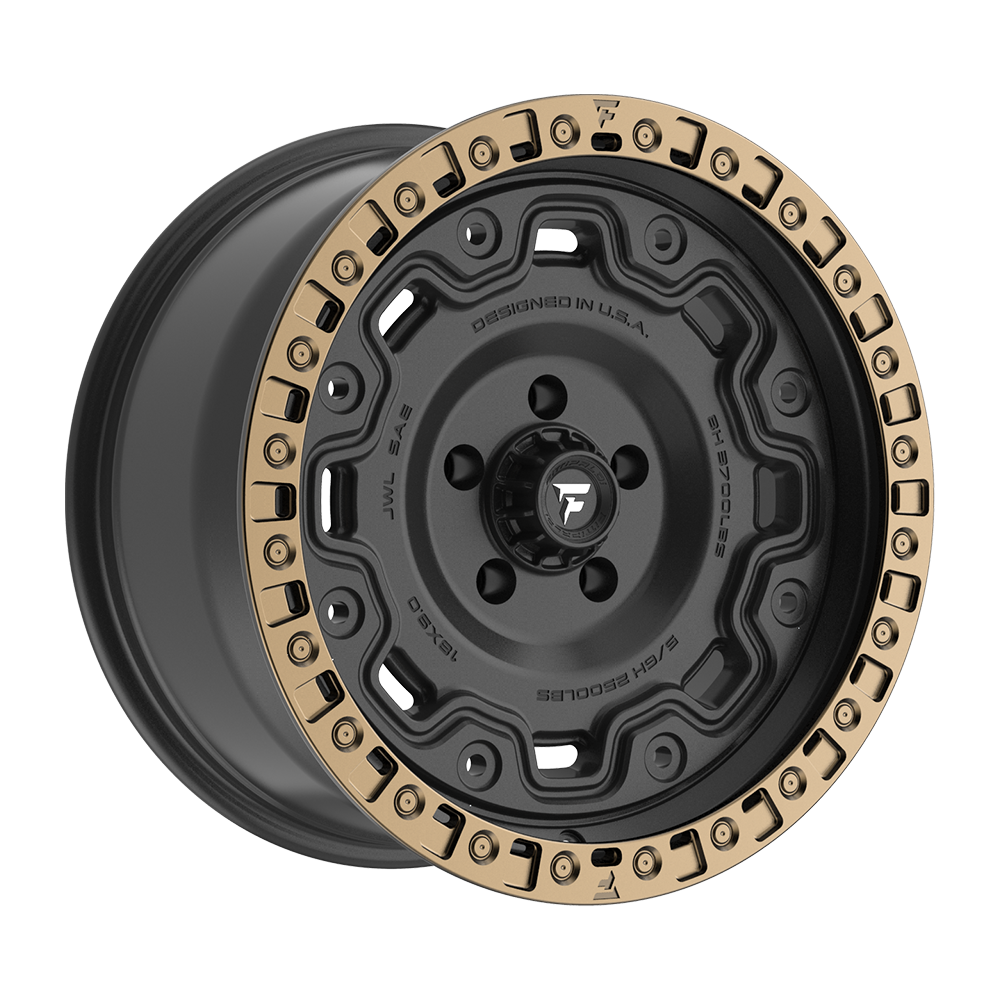 Fittipaldi FT100 Custom Wheel Satin Black with Bronze Ring