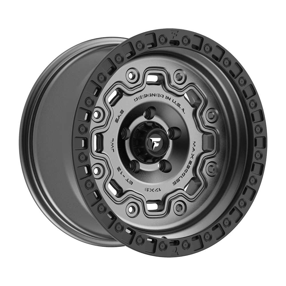Fittipaldi FT100 Custom Wheel Satin Anthracite with Satin Black Lip