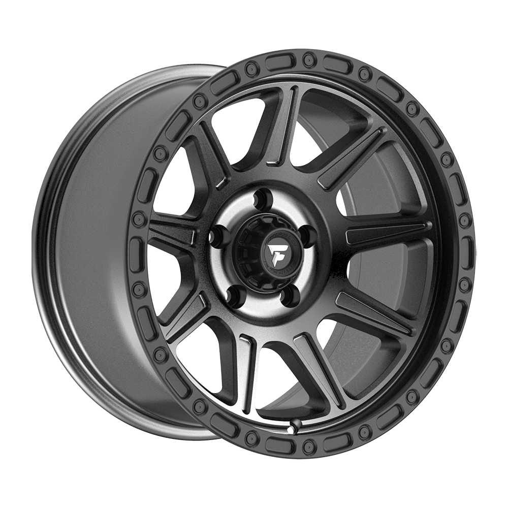 Fittipaldi FT104 Custom Wheel Satin Anthracite with Satin Black Lip