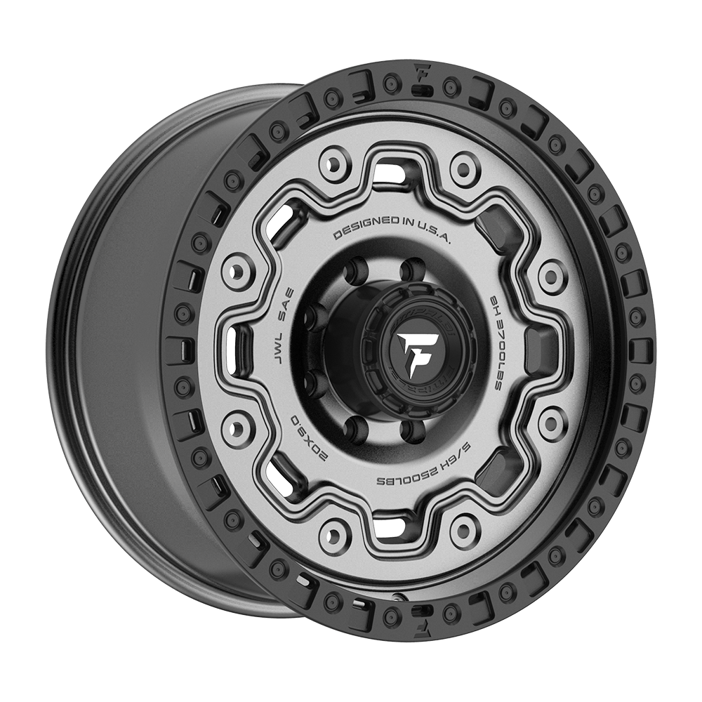 Fittipaldi FT100 Custom Wheel Satin Anthracite with Satin Black Lip