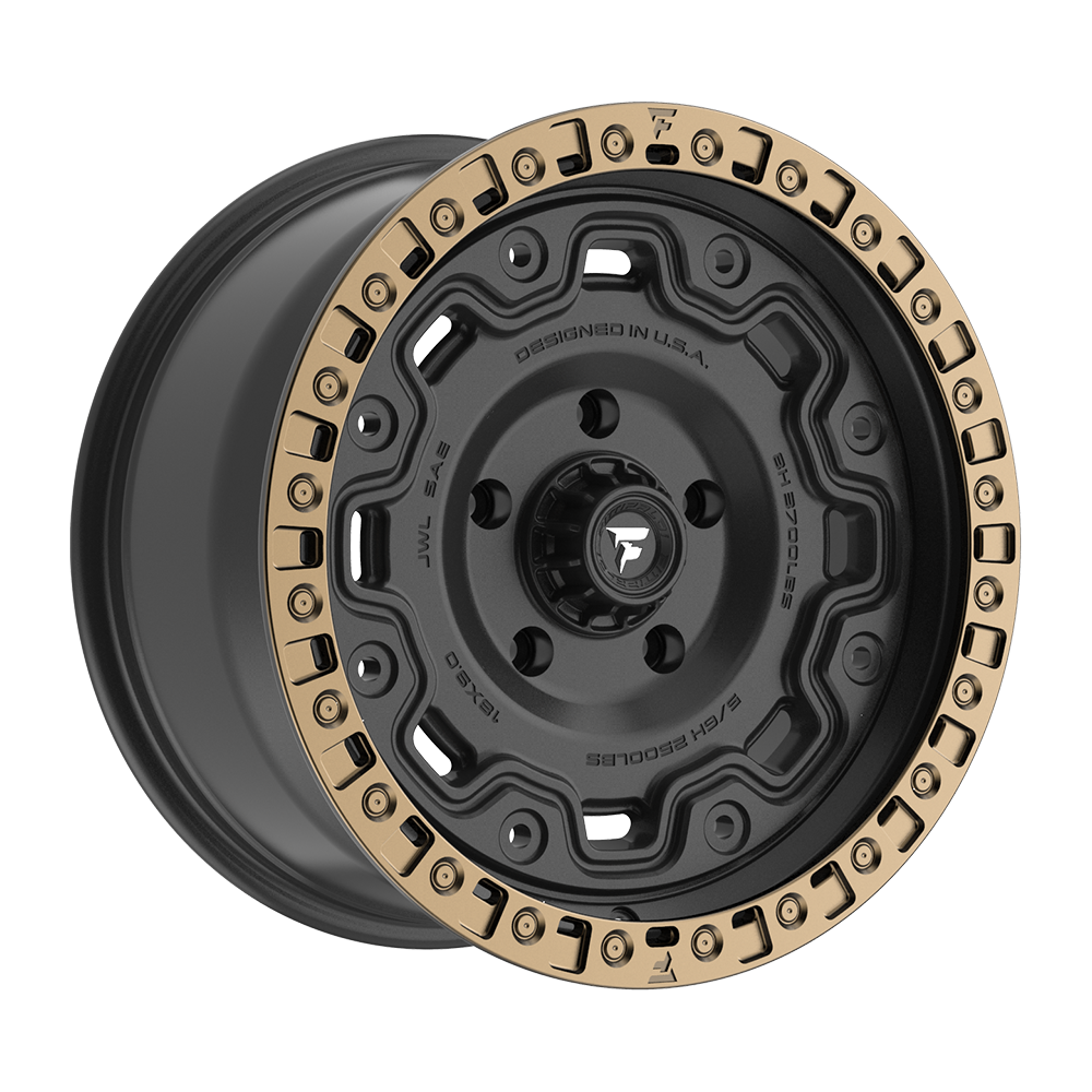 Fittipaldi FT100 Custom Wheel Satin Black with Bronze Ring