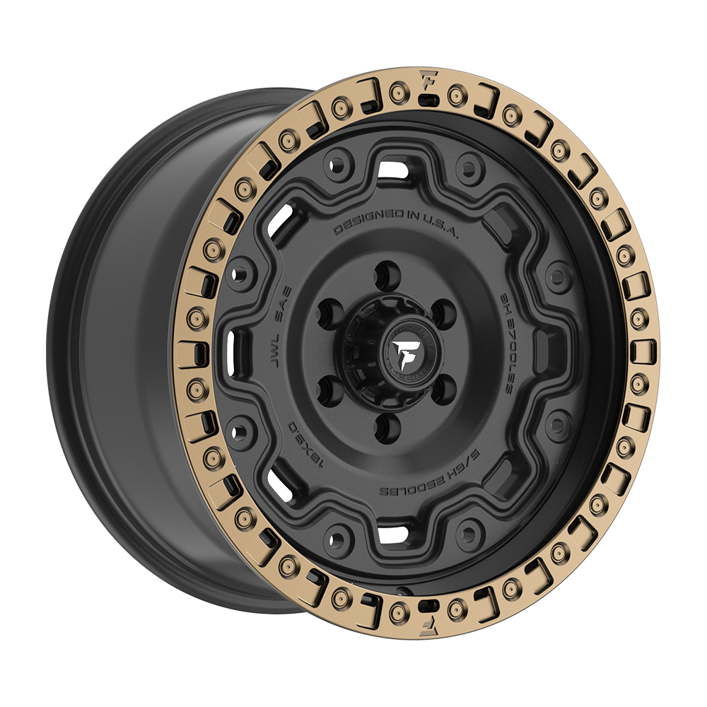 Fittipaldi FT100 Custom Wheel Satin Black with Bronze Ring