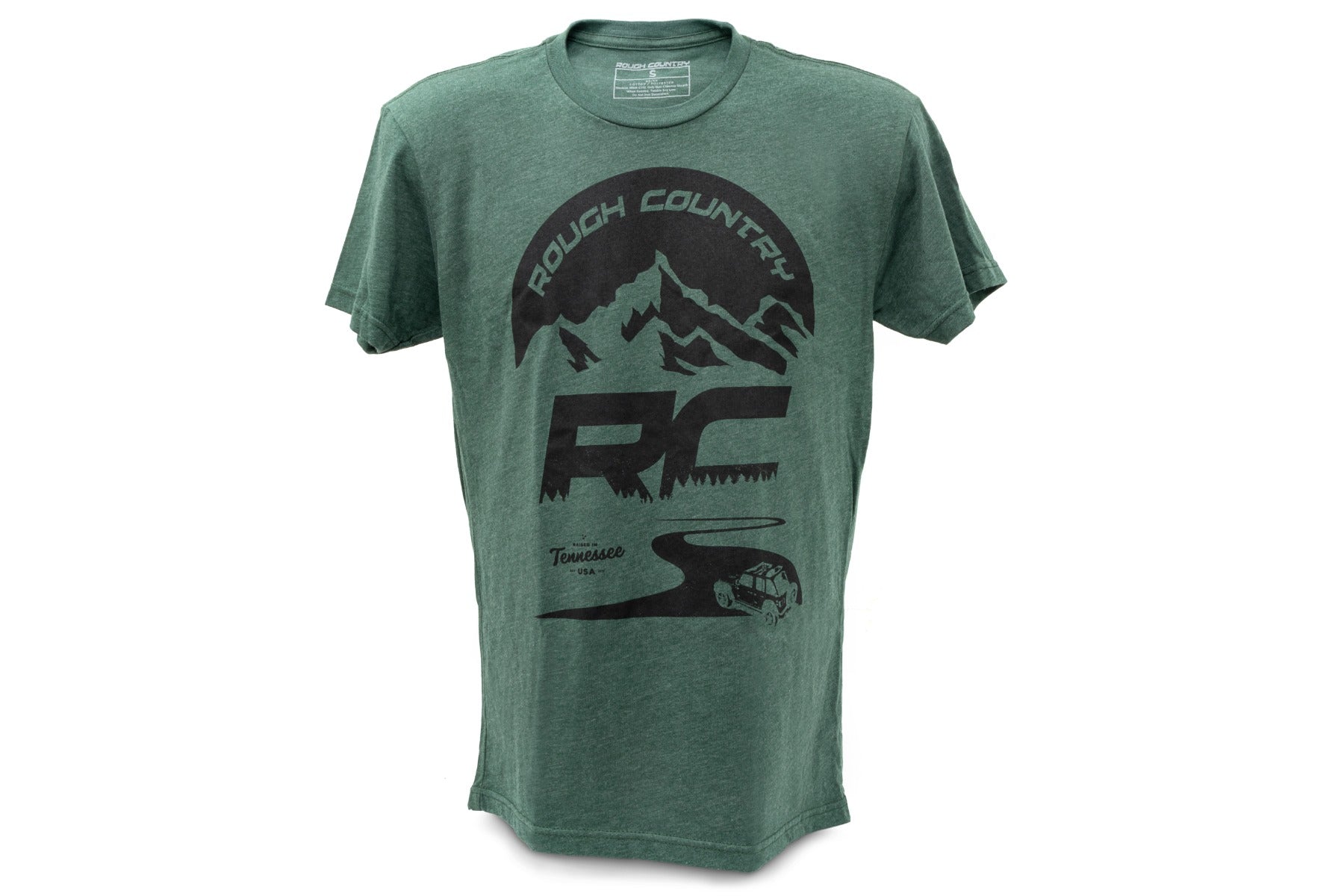 Rough Country Rough Country T-Shirt | RC Mountains | Forest Green | 3XL
