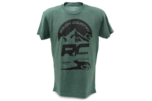 Rough Country Rough Country T-Shirt | RC Mountains | Forest Green | 3XL