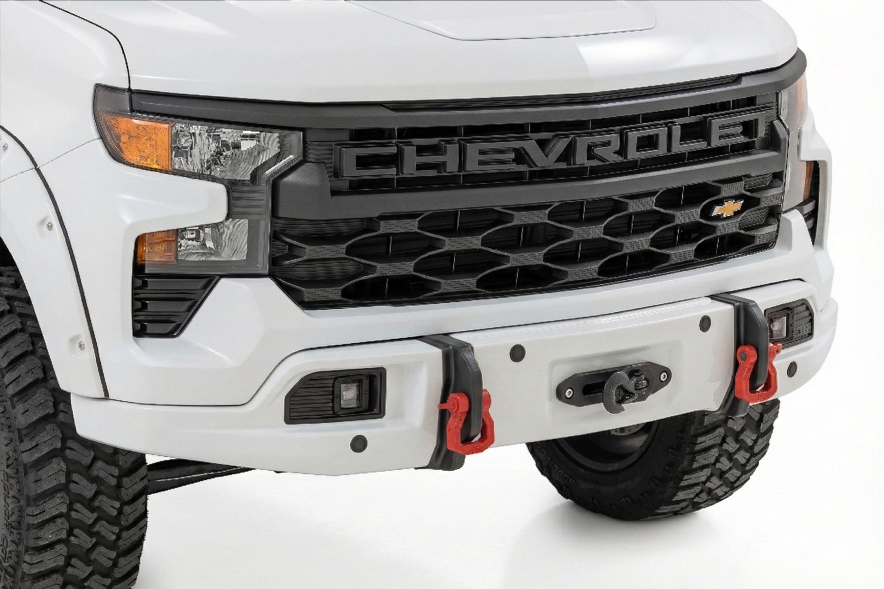 Rough Country Bumper Cover | GAZ Summit White | Chevy Silverado 1500 2WD/4WD (2023-2026)