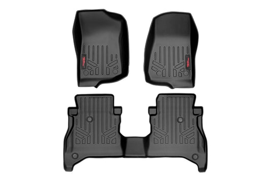 Rough Country Floor Mats | FR & RR | RR Non-Lock | Jeep Gladiator JT 4WD (2020-2025)