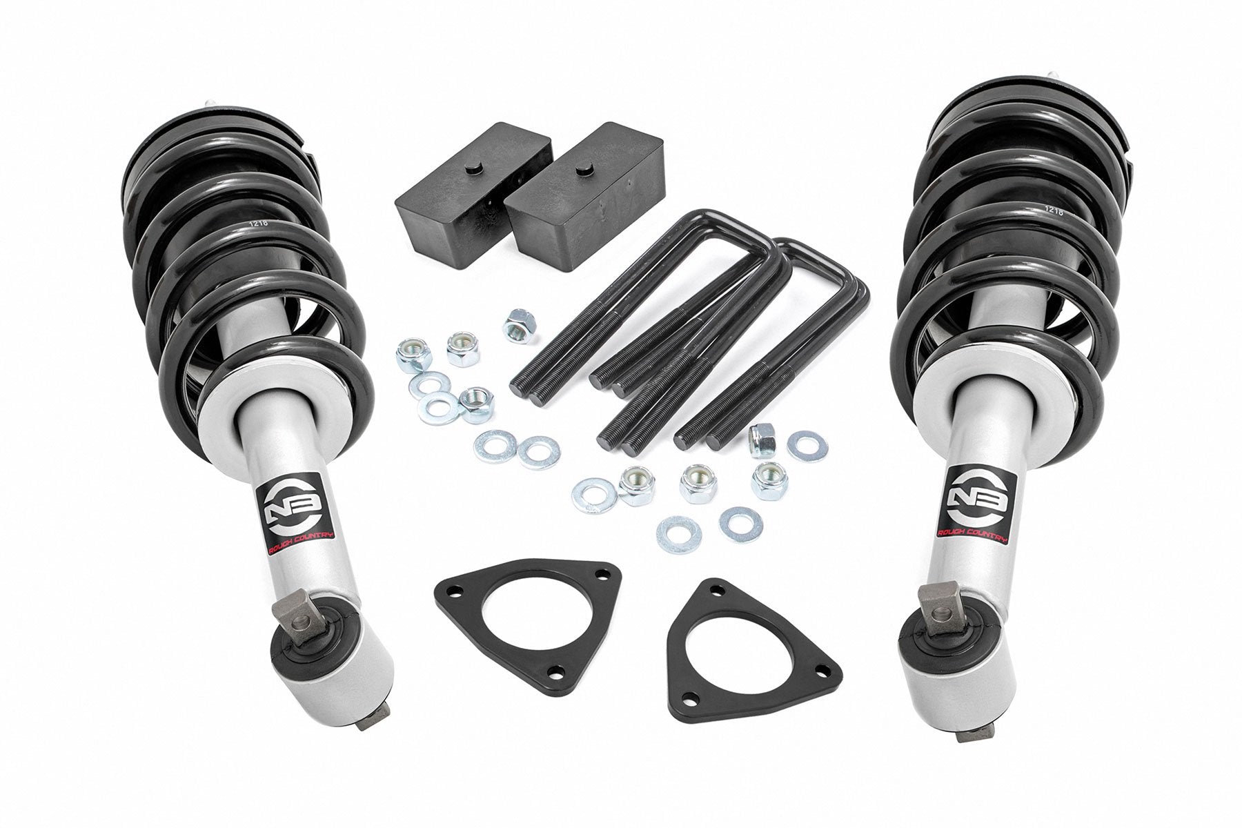 Rough Country 2.5 Inch Lift Kit | Alu/Cast Steel | N3 Strut | Chevy/GMC 1500 (07-18)