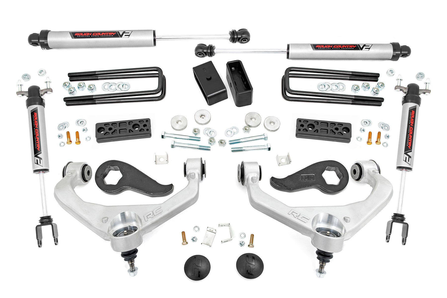 Rough Country 3 Inch Lift Kit | UCAs | V2 | Chevy/GMC Sierra 3500 HD/Silverado 3500 HD (20-26)
