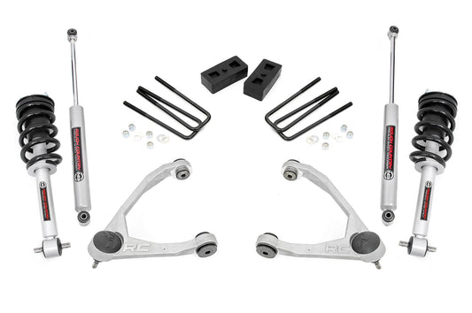 Rough Country 3.5 Inch Lift Kit | Cast Steel | N3 Strut | Chevy/GMC 1500 (07-13)
